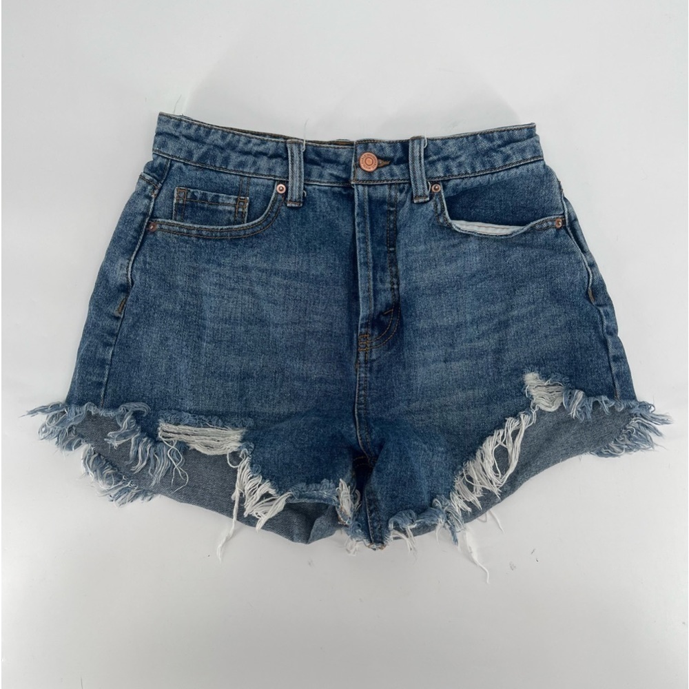 Wild Fable High Rise Distressed Cut Off Button Fly Jean Shorts Size 0 Women’s